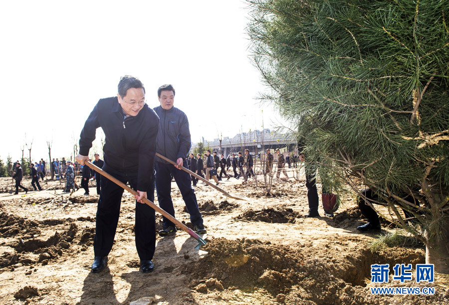黨和國家領導人參加首都義務植樹活動