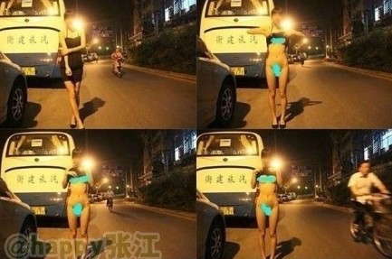上海鬧市裸拍門照片尺度驚人，全裸無(wú)視路人挑逗驚呆網(wǎng)友