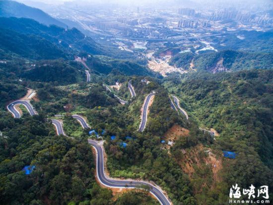 鼓嶺景區再添“拉風山路”　設兩觀景臺俯視全城