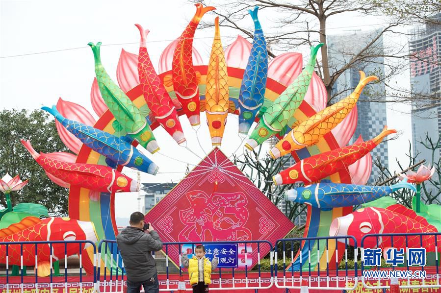 福州猴年元宵燈會布展完畢 五城區各具地域特色