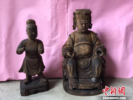 福建松山小漁村百年古井發現清早期木雕媽祖(圖)